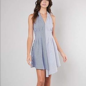 AQUA Pinstripe Dress